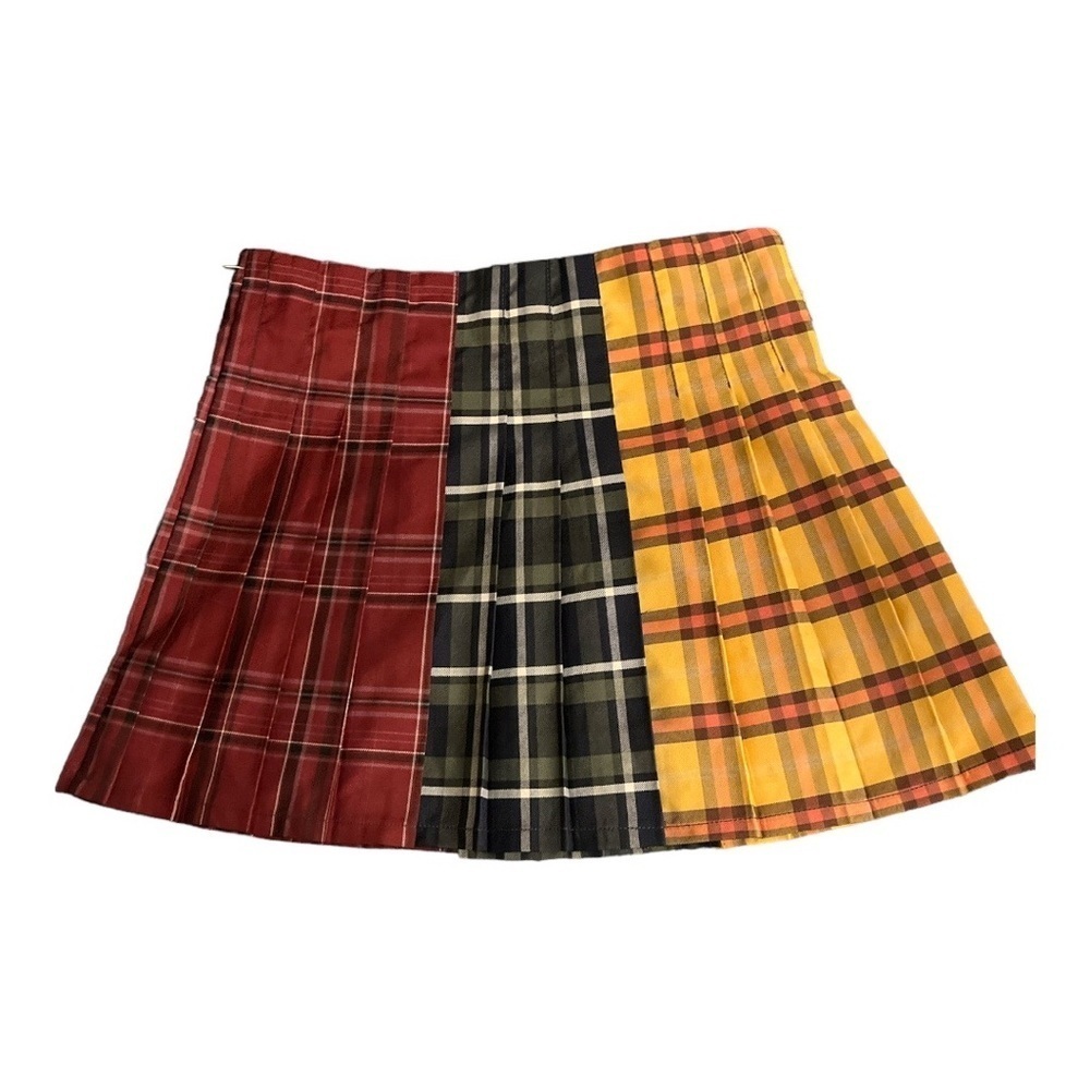 Pre-loved Frankenstein Plaid Mini Skirt Size Large 11-13 #G36 - Picture 2 of 3